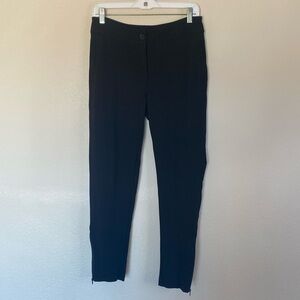 Betabrand slacks women’s medium skinny tapered pants black EUC
